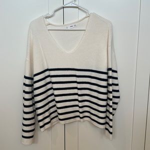 Mango Oversized Striped Sweater